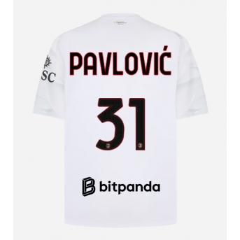 AC Milan Strahinja Pavlovic #31 Maglia Gara Trasferta Repliche 2026-27 Maniche Corte